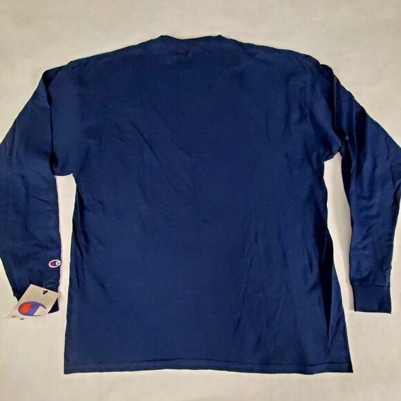 Champion Michigan Alumni T-Shirt Mens 2XL Blue Long Sleeve Cotton Crew Neck - Picture 4 of 7